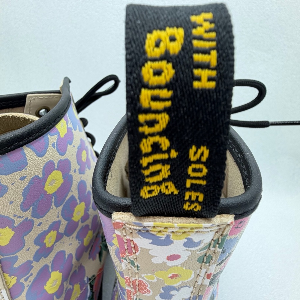 Dr. Martens Floral Combat Boots - Picture 6 of 9